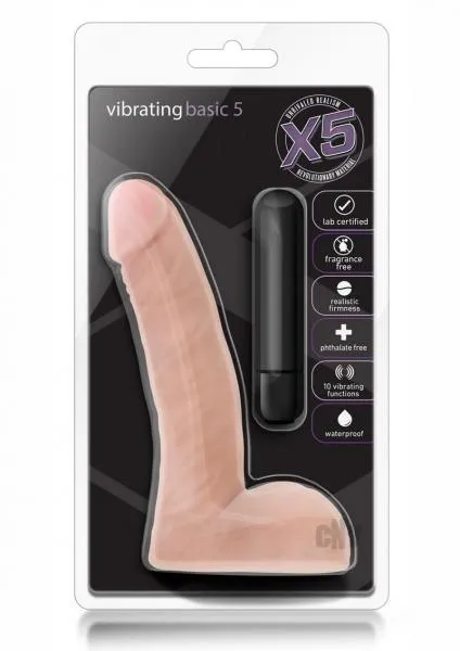 X5 Vibrating Basic 5 Beige Seductucom Male Sex Toys