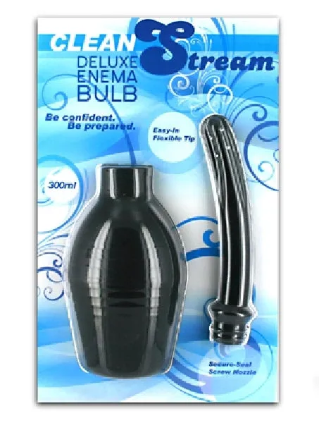 XR Brands Anal CleanStream Deluxe Enema Bulb Black