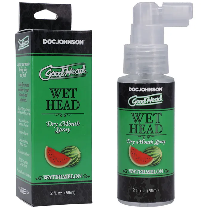 Doc Johnson Male Sex Toys Goodhead Wet Head Dry Mouth Spray Watermelon Flavoured 59 ml Bottle