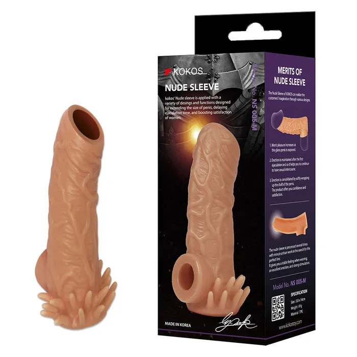 Kokos Nude Sleeve 5 Penis Extension Sleeve Kokos Male Sex Toys