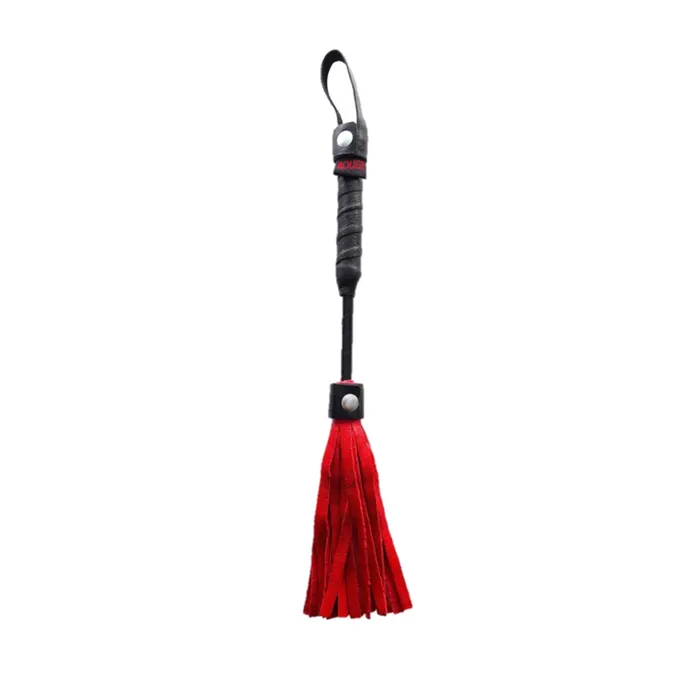 ROUGE GARMENTS Vibrators Rouge Mini Flogger 10 in Red