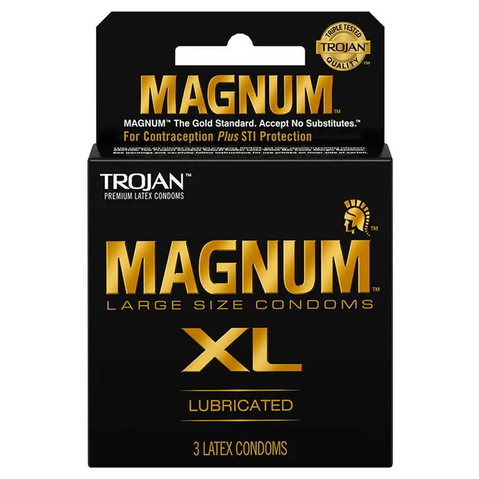 TROJAN Male Sex Toys Trojan Magnum XL 3pk