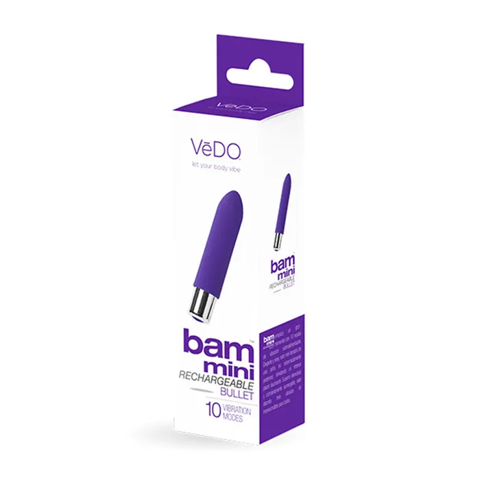 VeDO Bam Mini Rechargeable Bullet Vibe Indigo VEDO Vibrators