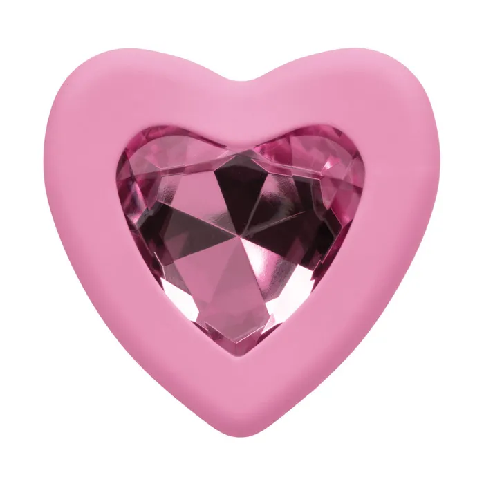 2 Silicone First Time Butt Plugs Pink Crystal California Exotic Novelties Female Sex Toys