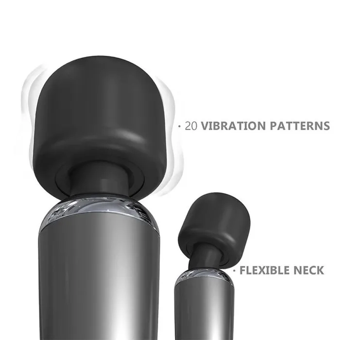 Action Female Sex Toys Powerful rechargeable Action Graphity Wand massager pearl gray