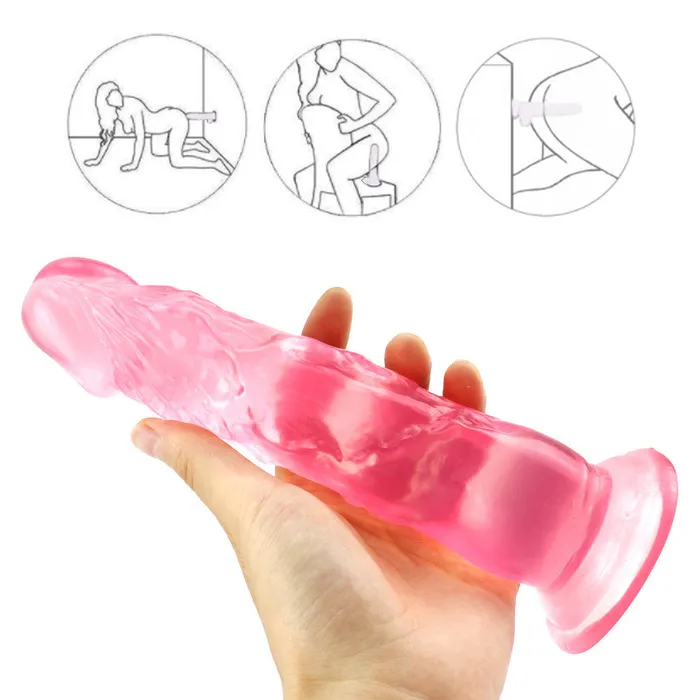 Anal 8 Inch extra straight pink dildo