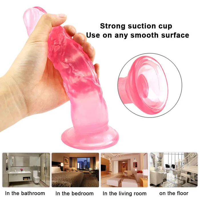 Anal 8 Inch extra straight pink dildo