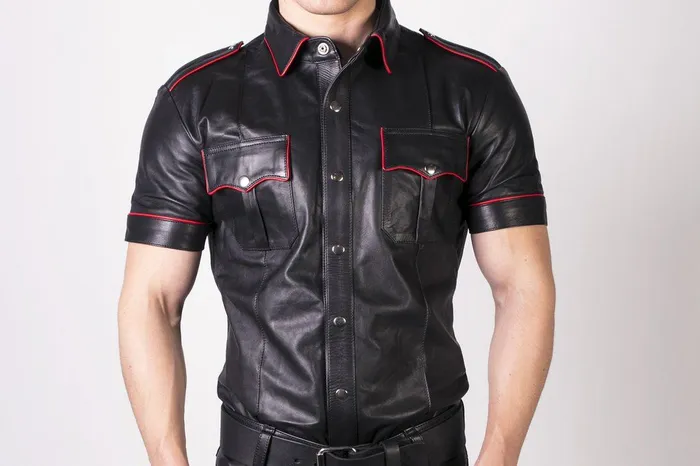 Anal Prowler Red Prowler RED Slim Fit Police Shirt BlackRed Medium