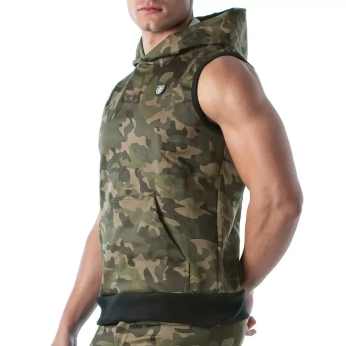 Army Sleeveless Hoodie Size XL TOF Paris Male Sex Toys