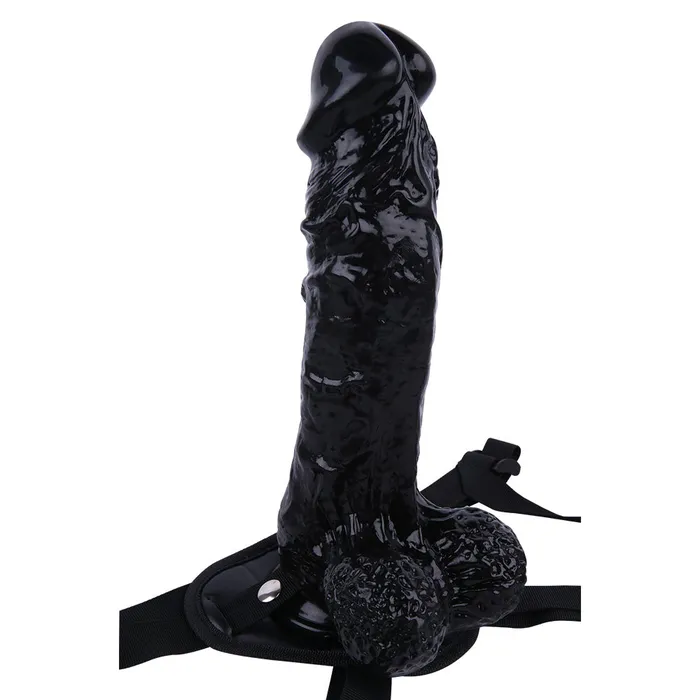 Black 12 inch HUGE Strap on Dildo Anal