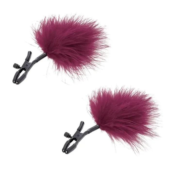 Couples Sportsheets Sex Mischief Enchanted Feather Nipple Clamps