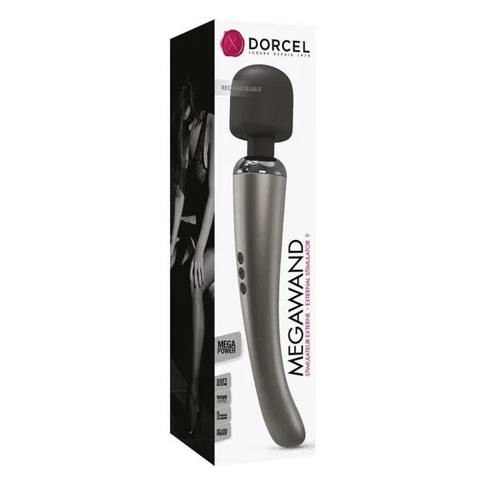 Dorcel Female Sex Toys Super powerful massager with builtin battery Dorcel Megawand silver Dorcel Female Sex Toys Super powerful massager with builtin battery Dorcel Megawand silver
