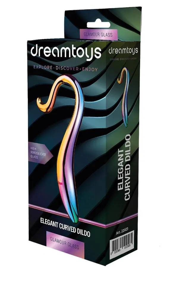 Dream Toys Dildos Glamour Glass Elegant Curved Dildo