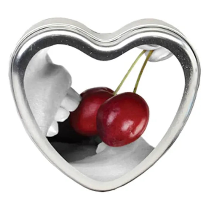 Earthly Body Couples Edible Massage Candle Cherry 4 oz 113 g