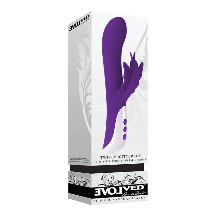 Evolved Novelties Twirly Butterfly Rabbit Vibrator Evolved Vibrators