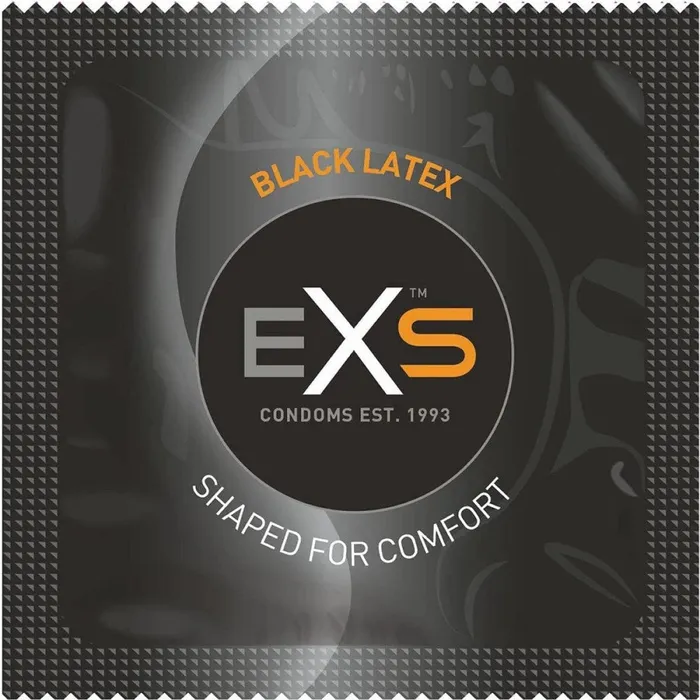 EXS Black Latex Condoms 12 Pack EXS Anal