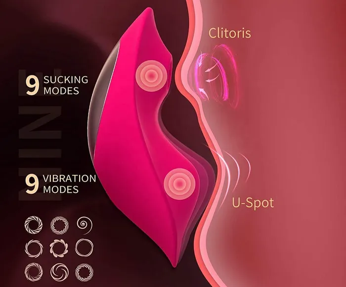 Extasy Vibrators Victorias own Secret Duet Wearable Airpulse Vibrator