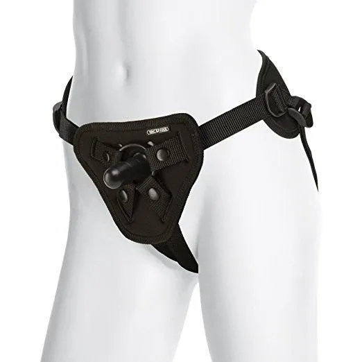 Female Sex Toys Doc Johnson Supreme Harness Strapon belt with VacULock system