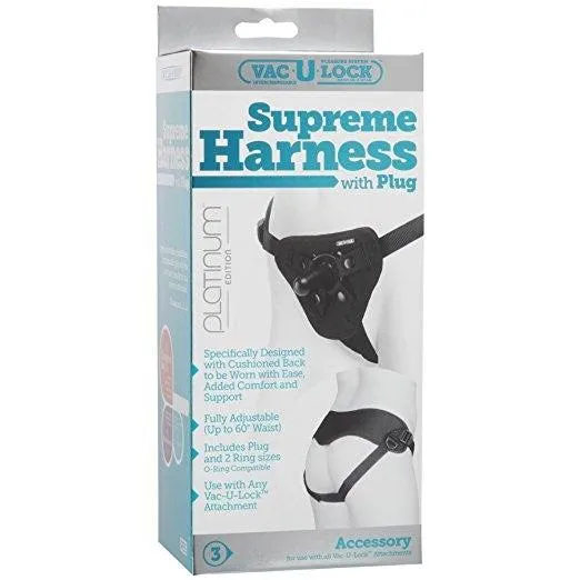 Female Sex Toys Doc Johnson Supreme Harness Strapon belt with VacULock system Female Sex Toys Doc Johnson Supreme Harness Strapon belt with VacULock system