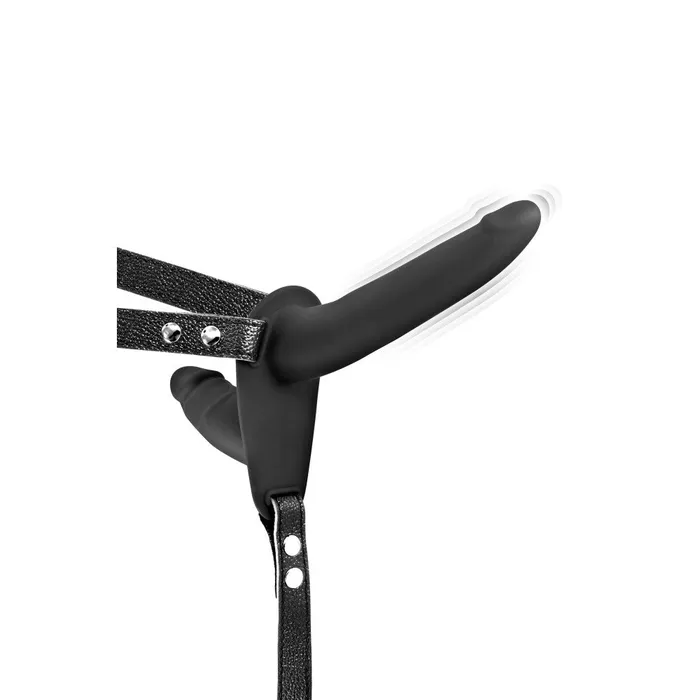 Fetish Tentation Female Sex Toys Vibrating Silicone Double Penis Belt Dual Dildo Black Fetish Tentation Female Sex Toys Vibrating Silicone Double Penis Belt Dual Dildo Black