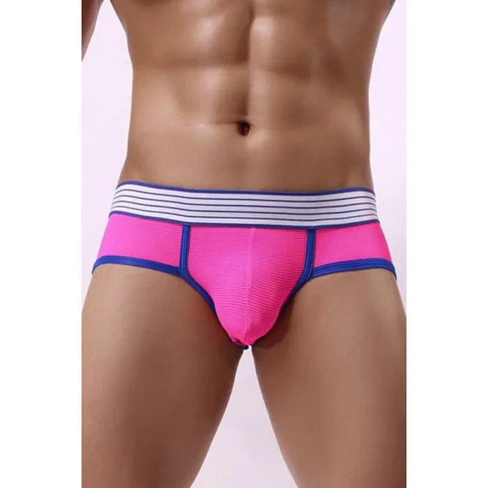 Hollywood Jock Sexy Mens Open Butt Boxers Pink QLingerie Anal