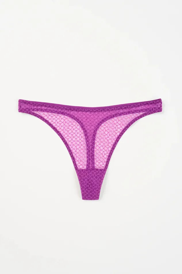 Le Pop Lingerie Anal Else Kaleidoscope String Berry Black