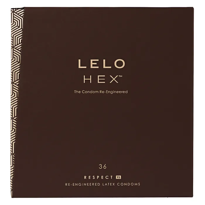 Lelo Male Sex Toys HEX Respect XL Condoms 36 Pack