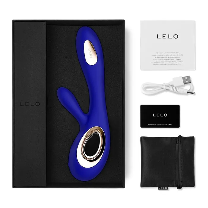 Lelo Soraya Wave Dual Action Massager Midnight Blue Lelo Vibrators