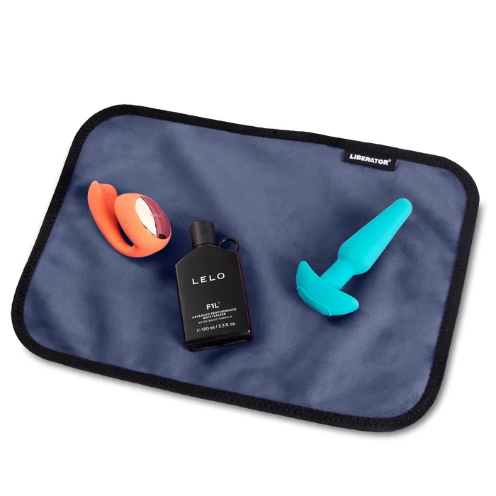 Liberator Vibrators Fascinator Toy Pad Moistureproof Toy Pad Microvelvet Indigo