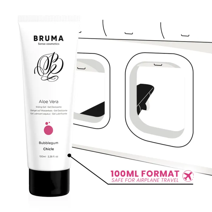 Lubricants Bruma Waterbased lubricant with Bubblegum Bruma Aloe Vera gum flavor 100 ml