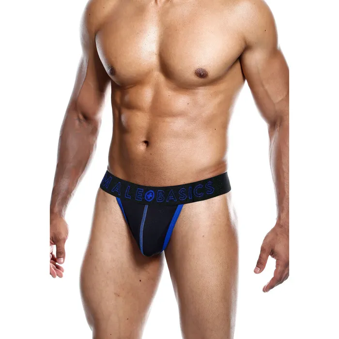 Male Basics Male Basics Neon Thong Blue Vibrators