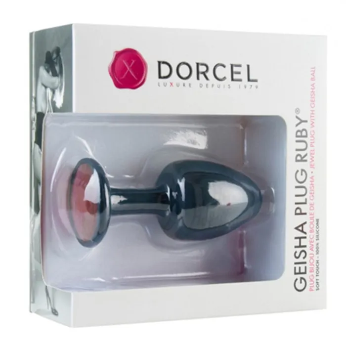 Male Sex Toys Dorcel Dorcel Geisha Ruby Anal Plug Medium