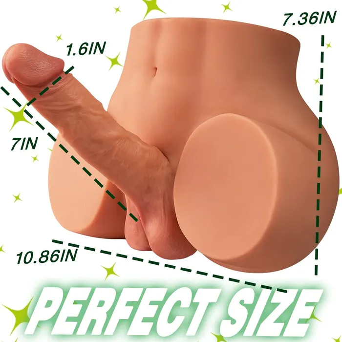  Male Sex Toys Male Doll Torso with 7inch Dildo