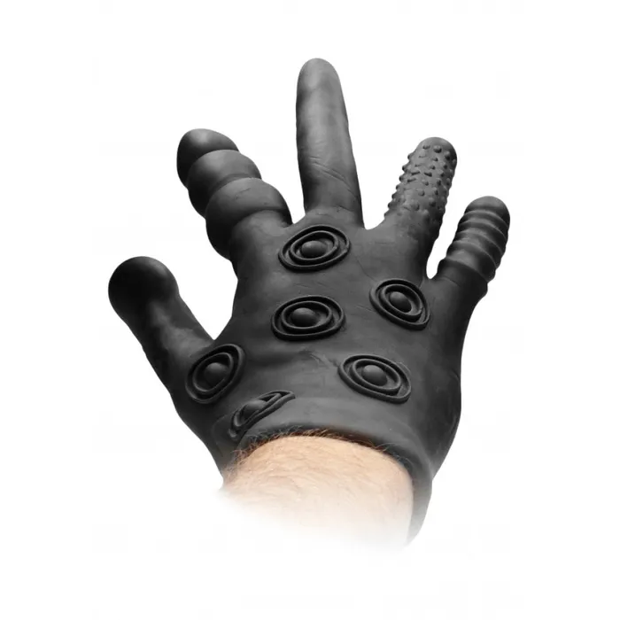 Male Sex Toys Shots Toys Fist It Silicone Fisting Glove with Stimulators