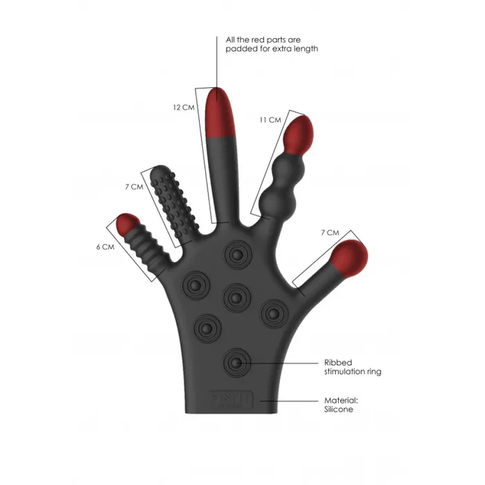 Male Sex Toys Shots Toys Fist It Silicone Fisting Glove with Stimulators