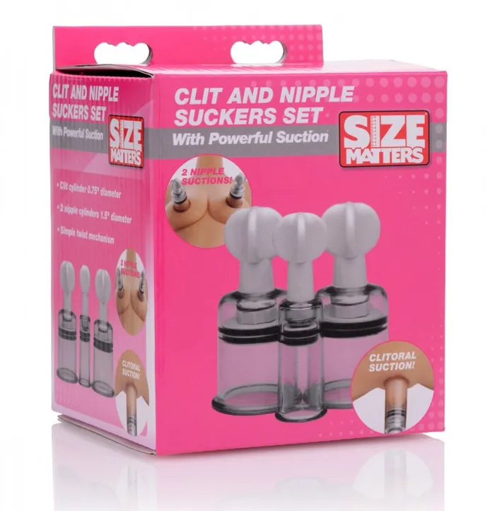 Male Sex Toys Size Matters Size Matters Clit and Nipple Suckers Set