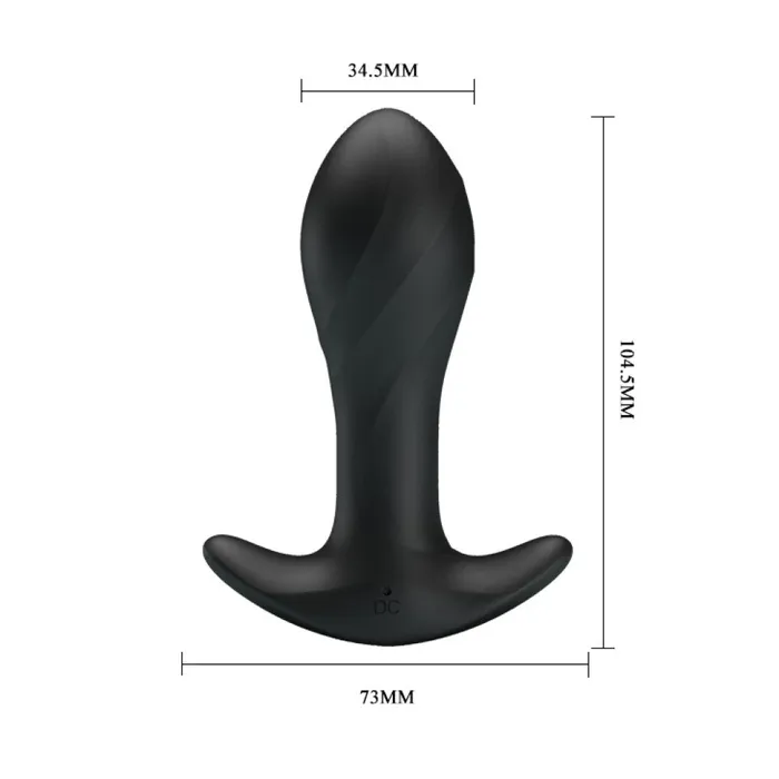 Morton Black Rechargeable Anal Stimulator Pretty Love Anal