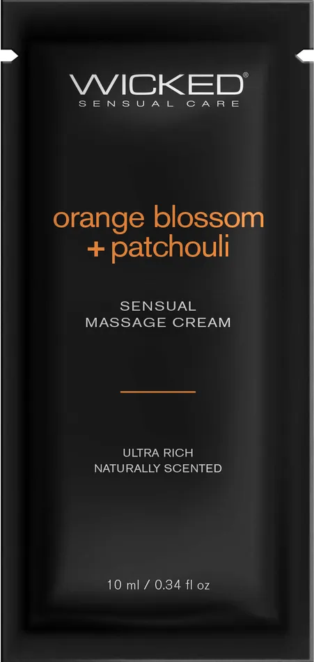 Orange Blossom Patchouli Massage Cream 34oz Wicked Couples