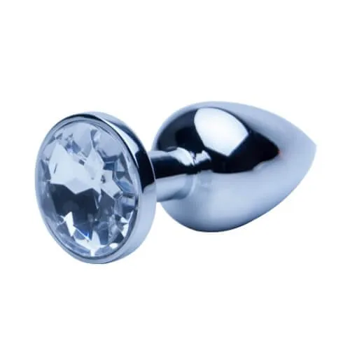 Precious Metals Anal Precious Metals Jewel Silver Metal Butt Plug Large