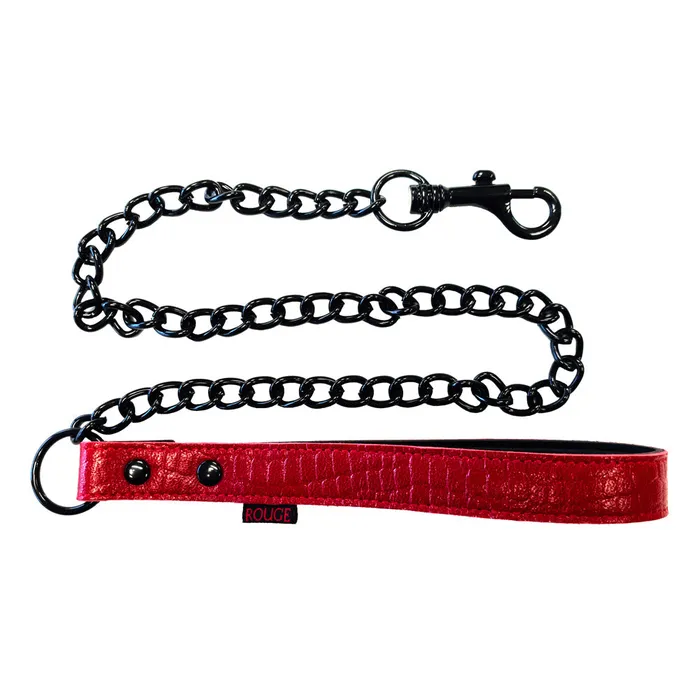 Rouge Garments Restraints Leather Crocodile Skin Lead