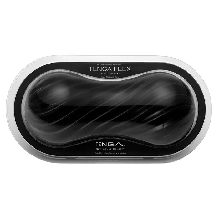 Tenga Flex Rocky Black Masturbator Tenga Male Sex Toys