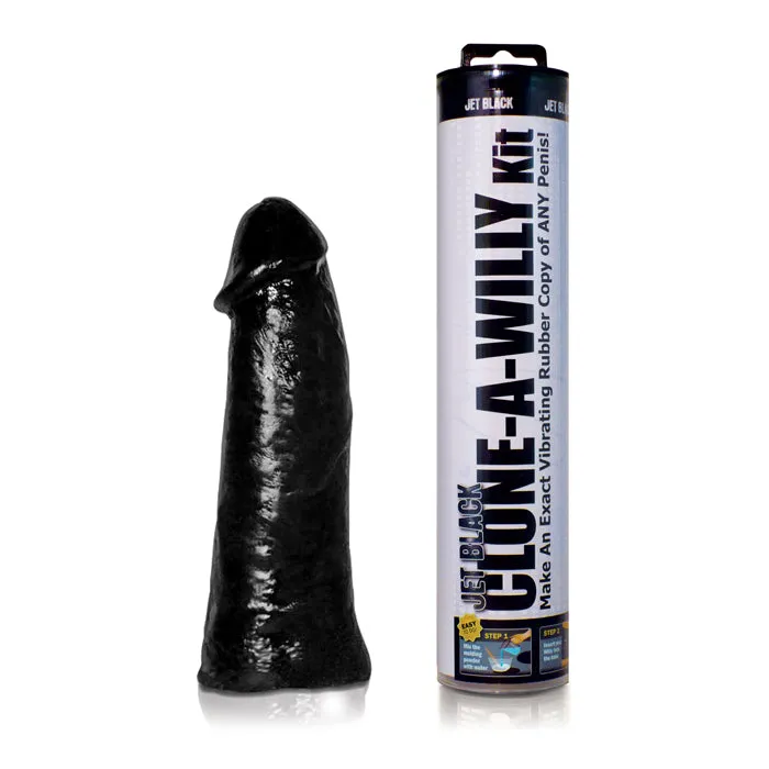 Vibrating CloneAWilly Jet Black Empire Labs Cloning Anal