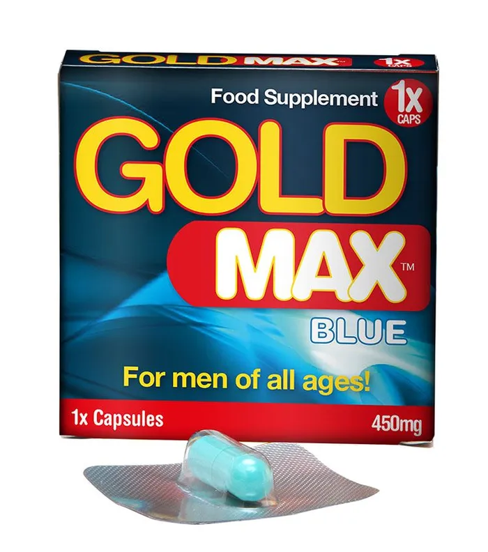 Vibrators Goldmax GoldMAX Stimulant For Men Single Blue 450mg