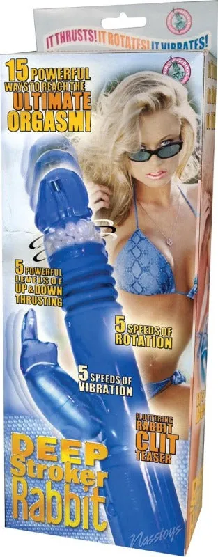 Vibrators Nasswalk Toys Deep Stroker Rabbit Vibrator Blue