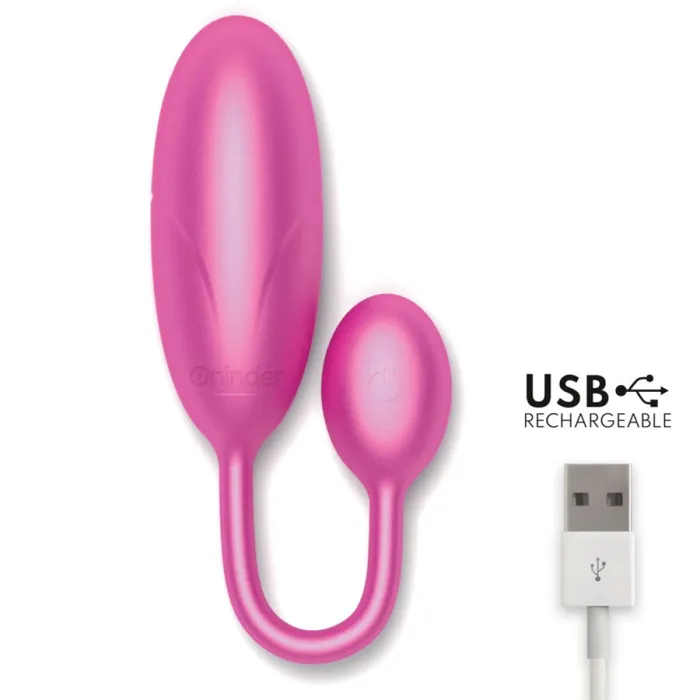 Vibrators Oninder Silicone Vibro Egg with App Oninder Denver Pink