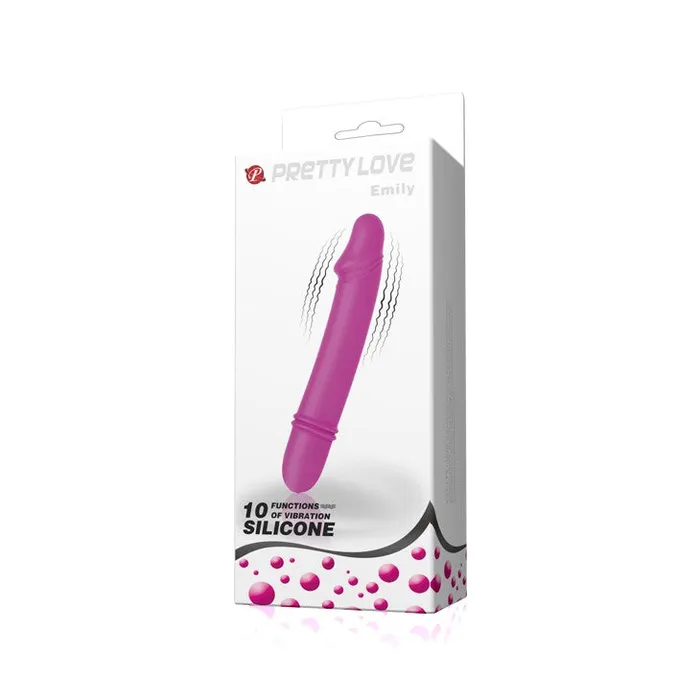 Vibrators Pretty Love Emily Silicone Realistic Small Vibrator Pink