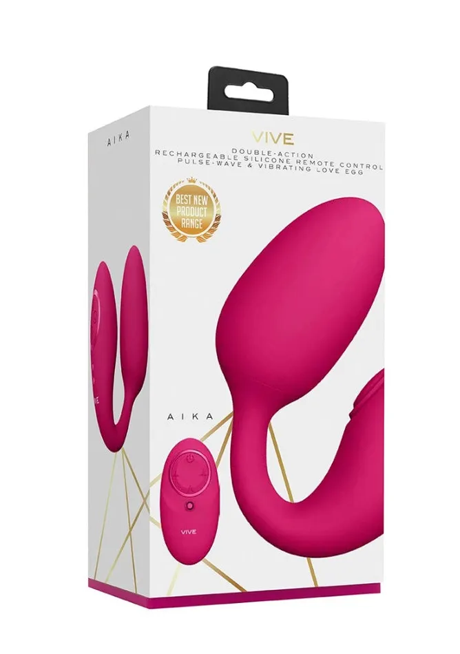 Vibrators Shots Toys Vive Aika Pulse Wave Vibrating Love Egg