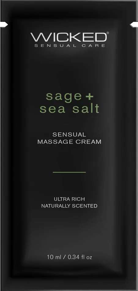 Wicked Sage Sea Salt Massage Cream 34oz Couples