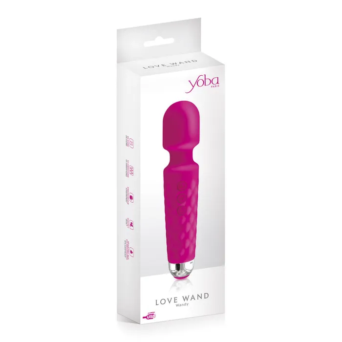 Yoba Powerful rechargeable silicone massager Yoba Wandy pink Vibrators