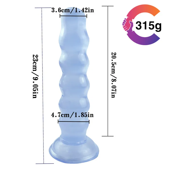 Anal MD MD Super Beaded 95 Anal Beads Butt Plug Blue